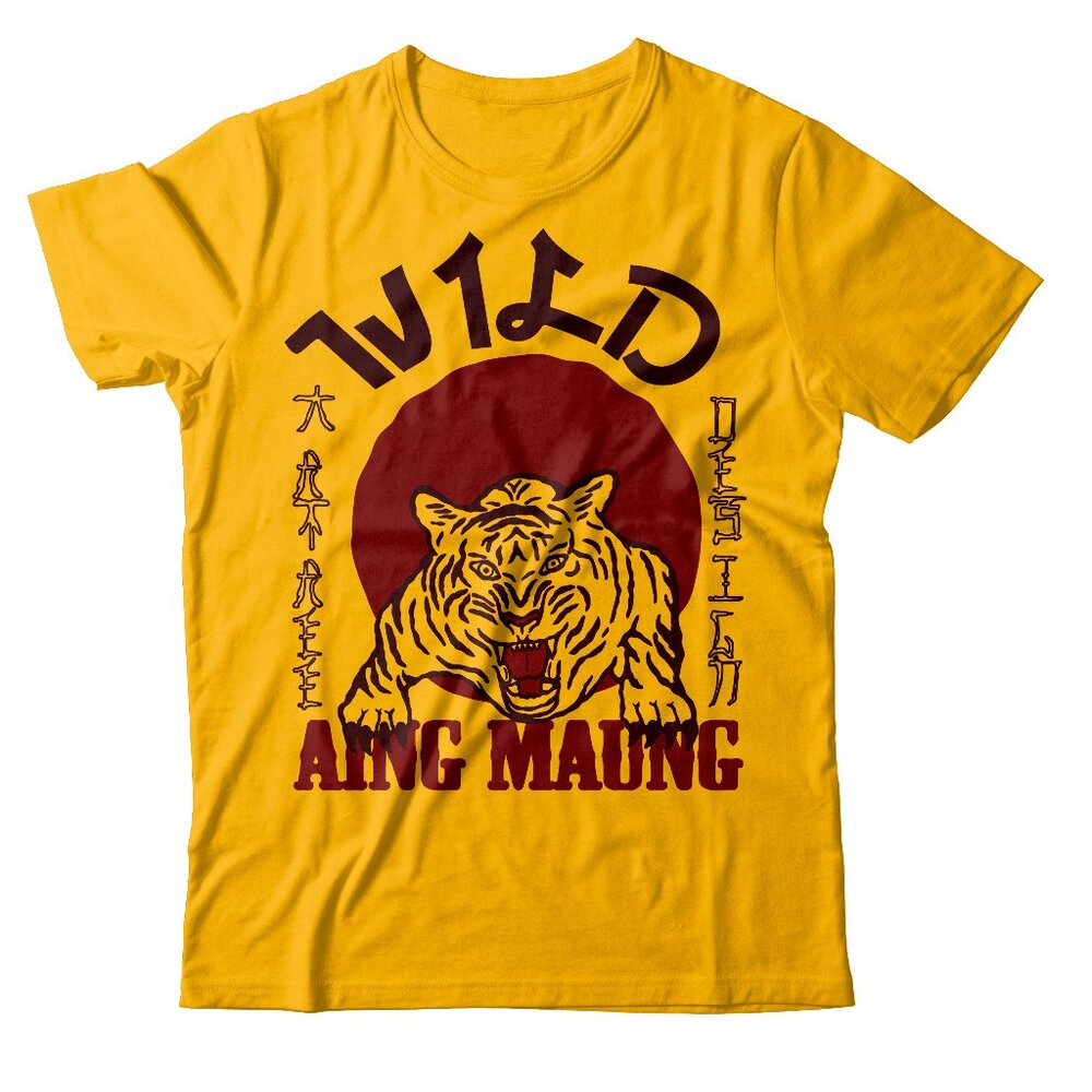 Retro Vintage Asian Tiger Shirts Chinese Heavyweight T shirt for Men Women